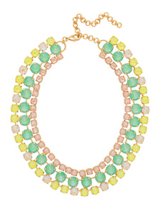 Sorrelli Mango Mint Sloane Layered Statement Necklace