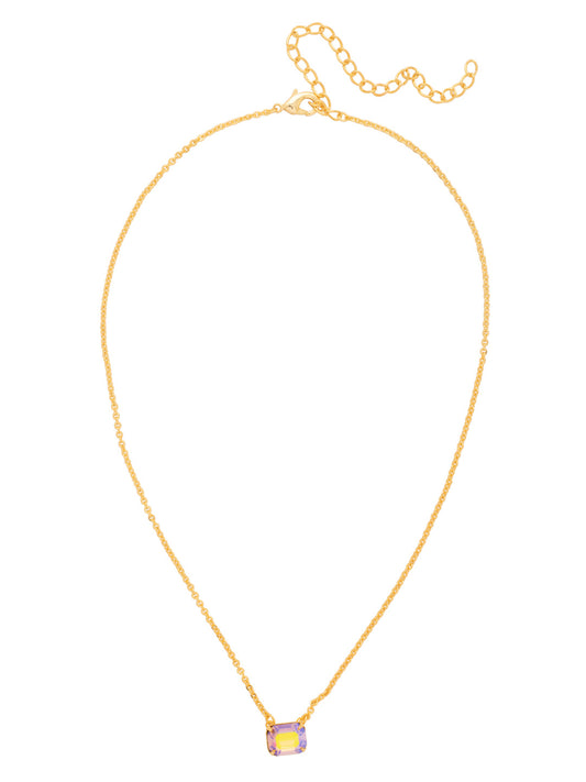 Sorrelli Light Colorado Aurora Borealis Octavia Single Crystal Pendant Necklace