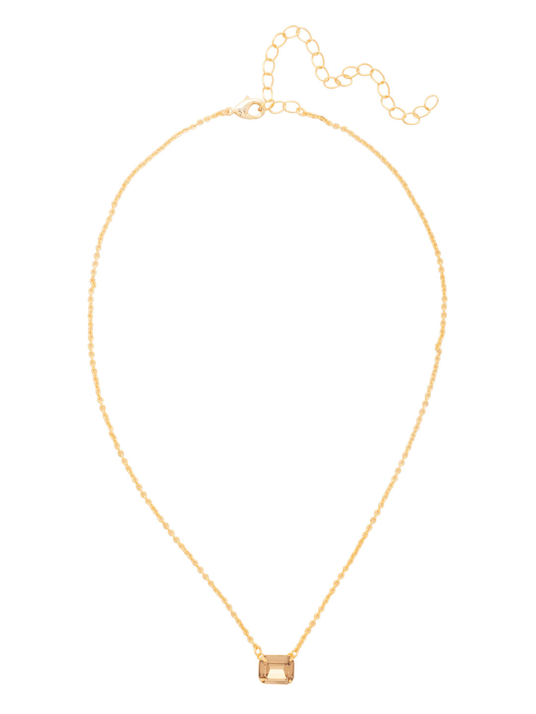 Sorrelli Light Colorado Octavia Single Crystal Pendant Necklace