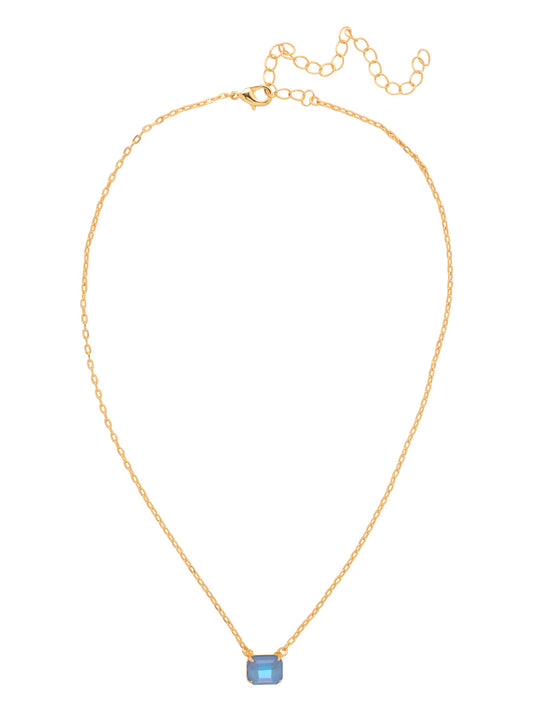 Sorrelli Ocean Delite Octavia Single Crystal Pendant Necklace