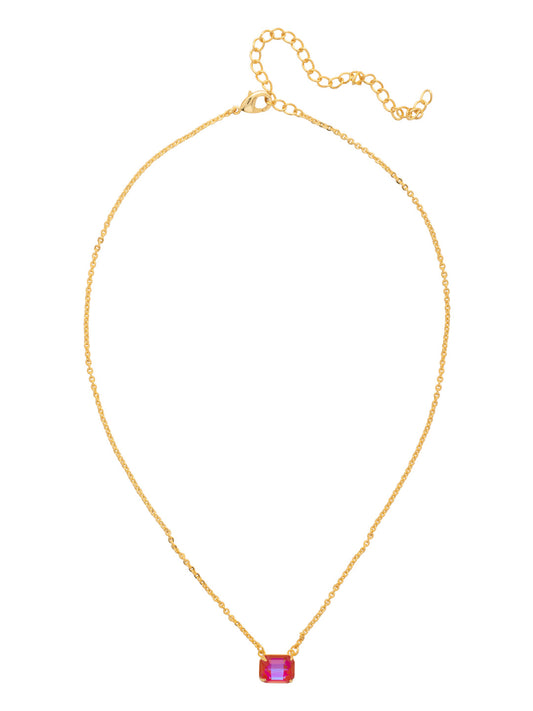 Sorrelli Royal Red Delite Octavia Single Crystal Pendant Necklace