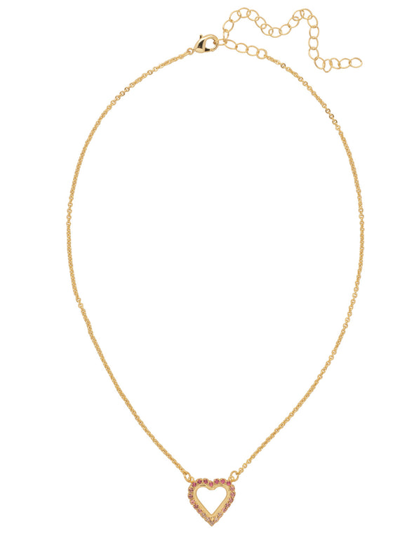 Sorrelli Big Flirt Open Heart Pendant Necklace