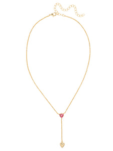 Sorrelli Big Flirt Mini Heart Lariat Pendant Necklace