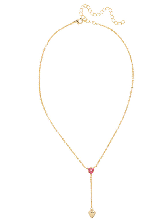 Sorrelli Big Flirt Mini Heart Lariat Pendant Necklace