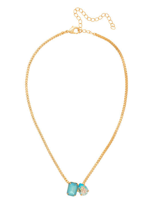 Sorrelli Coastal Dreams Emerald Pear Pendant Necklace