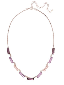 Sorrelli Lilac Champagne Bindi Repeating Tennis Necklace