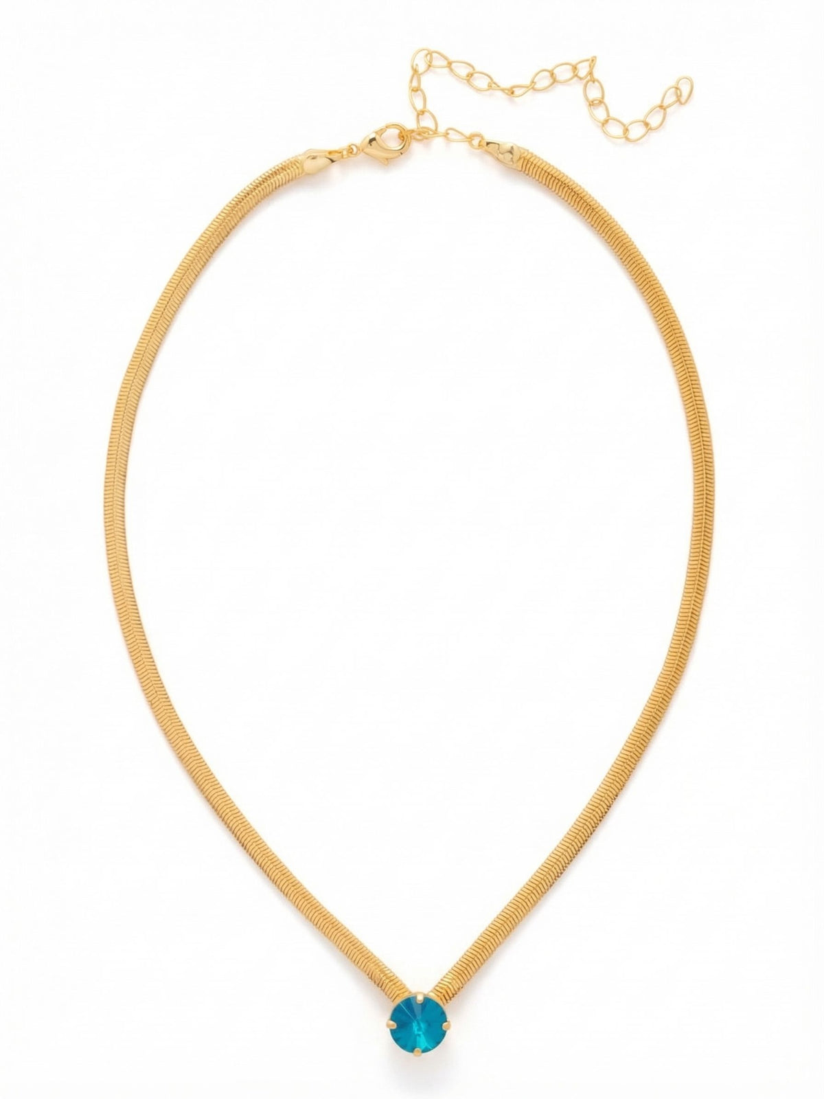 Sorrelli Caribbean Blue Opal Rowan Pendant Necklace