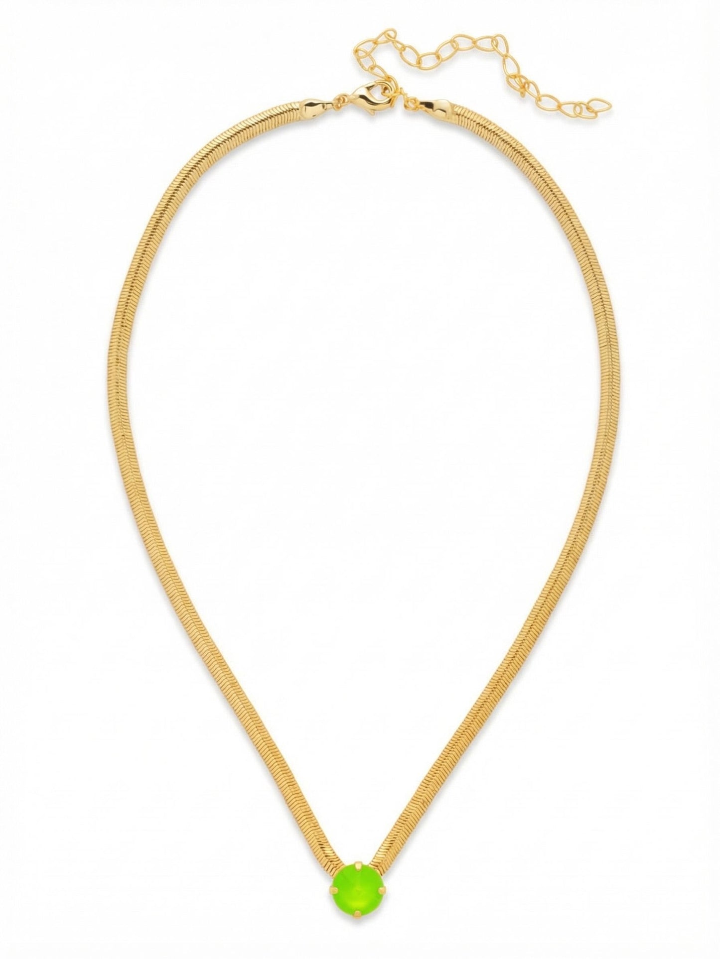 Sorrelli Electric Green Rowan Pendant Necklace
