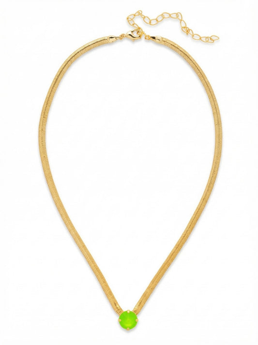 Sorrelli Electric Green Rowan Pendant Necklace