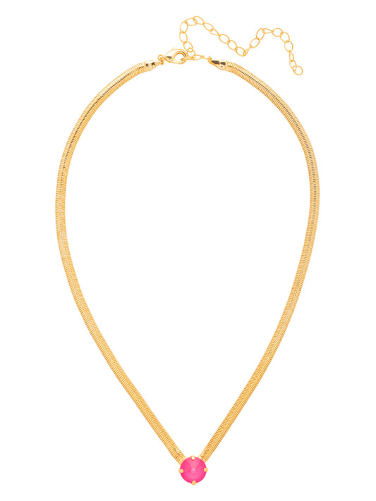 Sorrelli Electric Pink Rowan Pendant Necklace