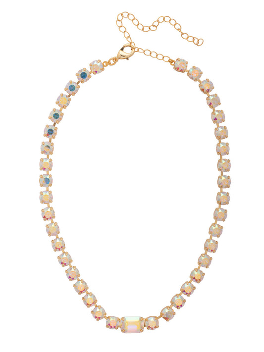Sorrelli Crystal Aurora Borealis Anya Tennis Necklace