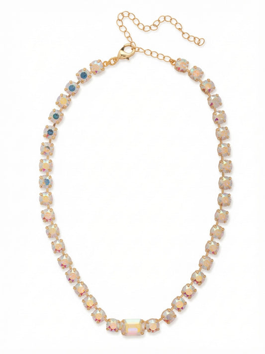 Sorrelli Crystal Aurora Borealis Anya Tennis Necklace