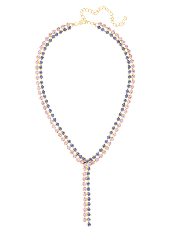 Sorrelli Berry Crush Kaylyn Lariat Tennis Necklace