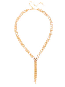 Sorrelli Crystal Kaylyn Lariat Tennis Necklace