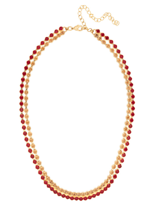 Sorrelli Maple Syrup Kaylyn Tennis Necklace