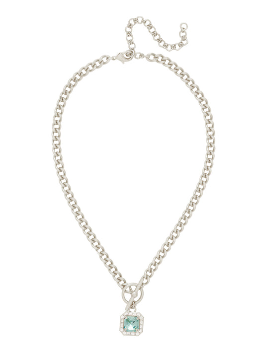 Sorrelli Aquamarine Autumn Pendant Necklace