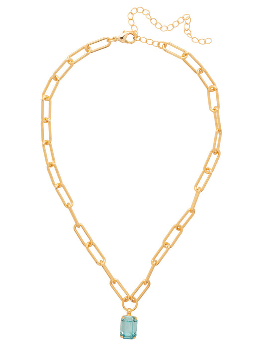 Sorrelli Aquamarine Nia Pendant Necklace