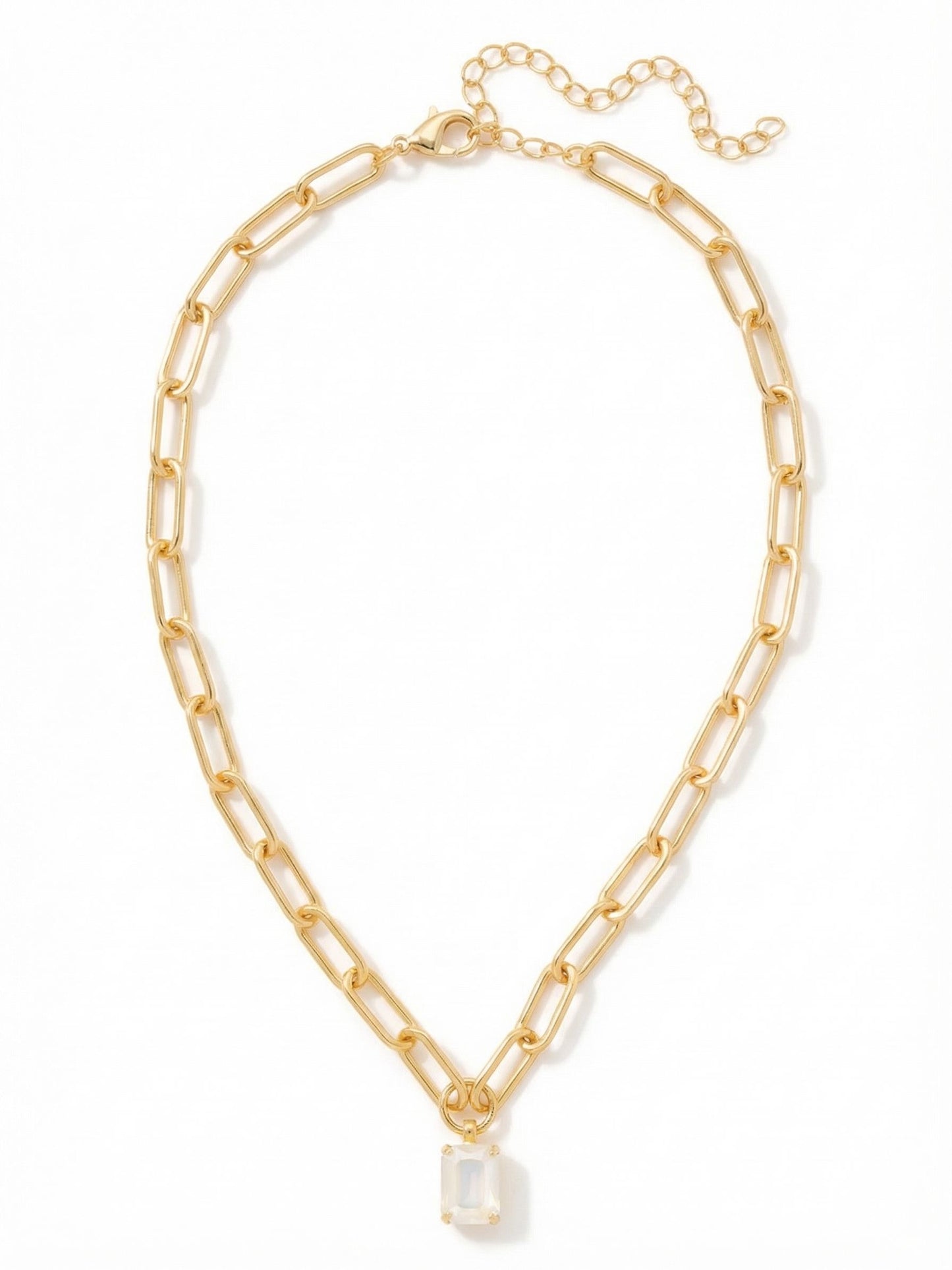Sorrelli Ultra White Aurora Borealis Nia Pendant Necklace