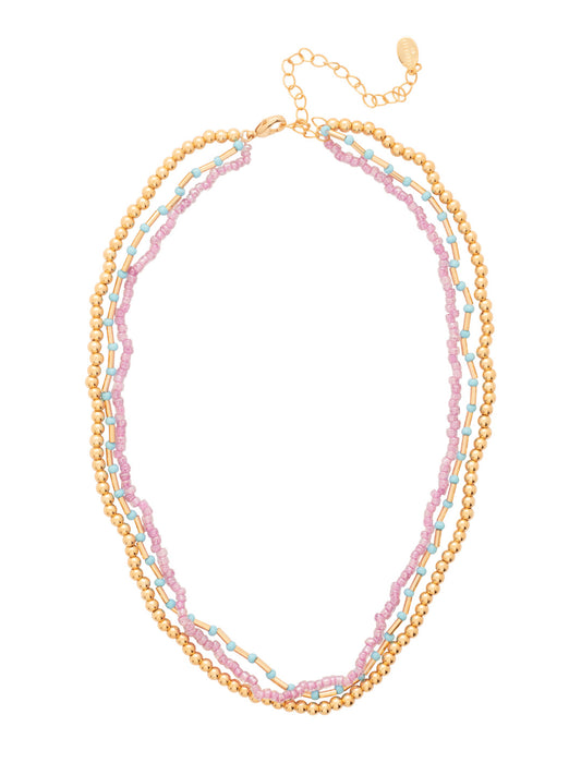 Sorrelli Berry Crush Triple Beaded Layered Necklace