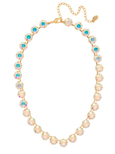 Sorrelli Crystal Aurora Borealis Halcyon Tennis Necklace