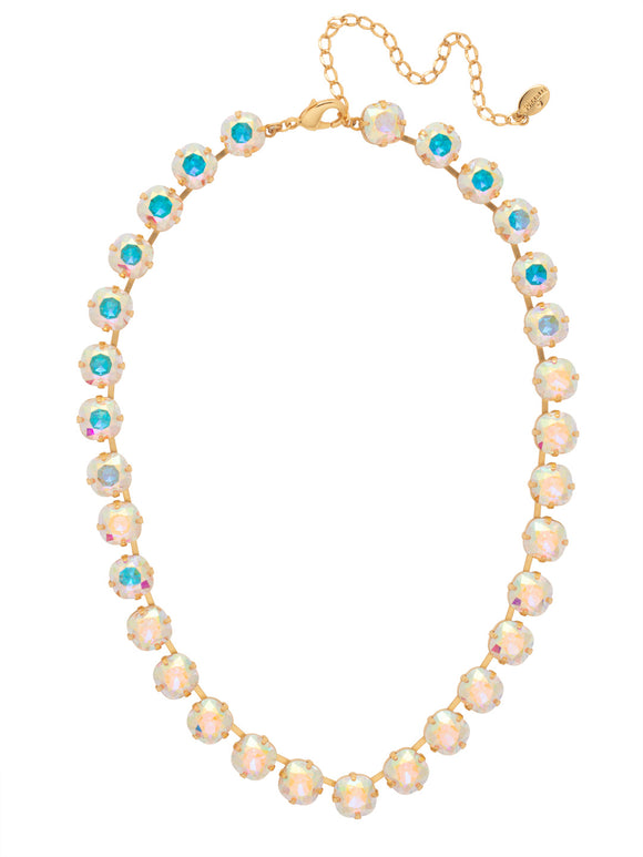 Sorrelli Crystal Aurora Borealis Halcyon Tennis Necklace