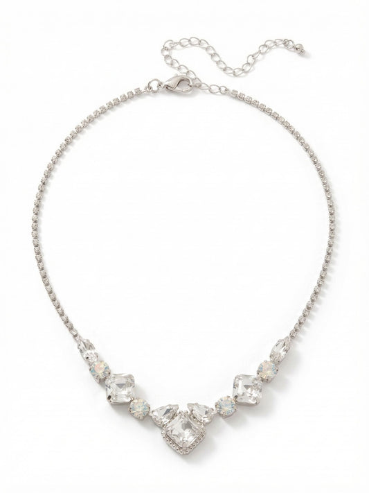 Sorrelli Crystal Lace Izzy Crystal Chain Tennis Necklace