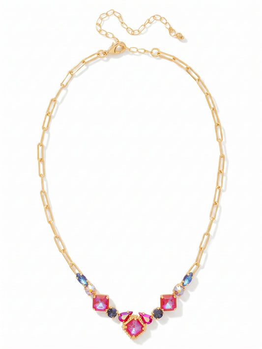 Sorrelli Red Velvet Izzy Tennis Necklace