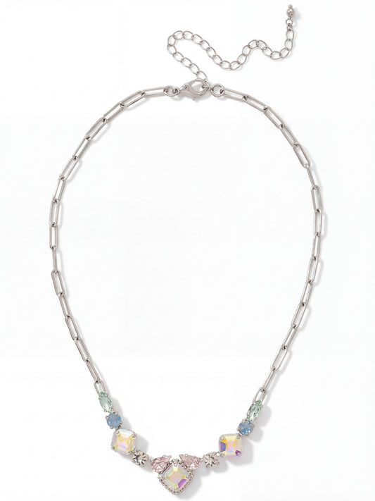 Sorrelli Rainbow Quartz Izzy Tennis Necklace