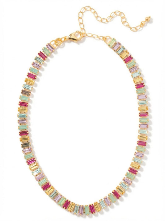 Sorrelli Candy Pop Bianca Choker Tennis Necklace