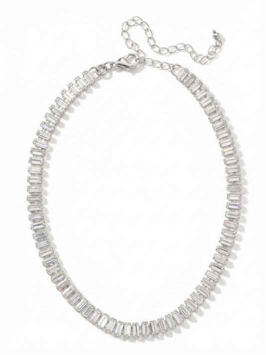 Sorrelli Crystal Bianca Choker Tennis Necklace