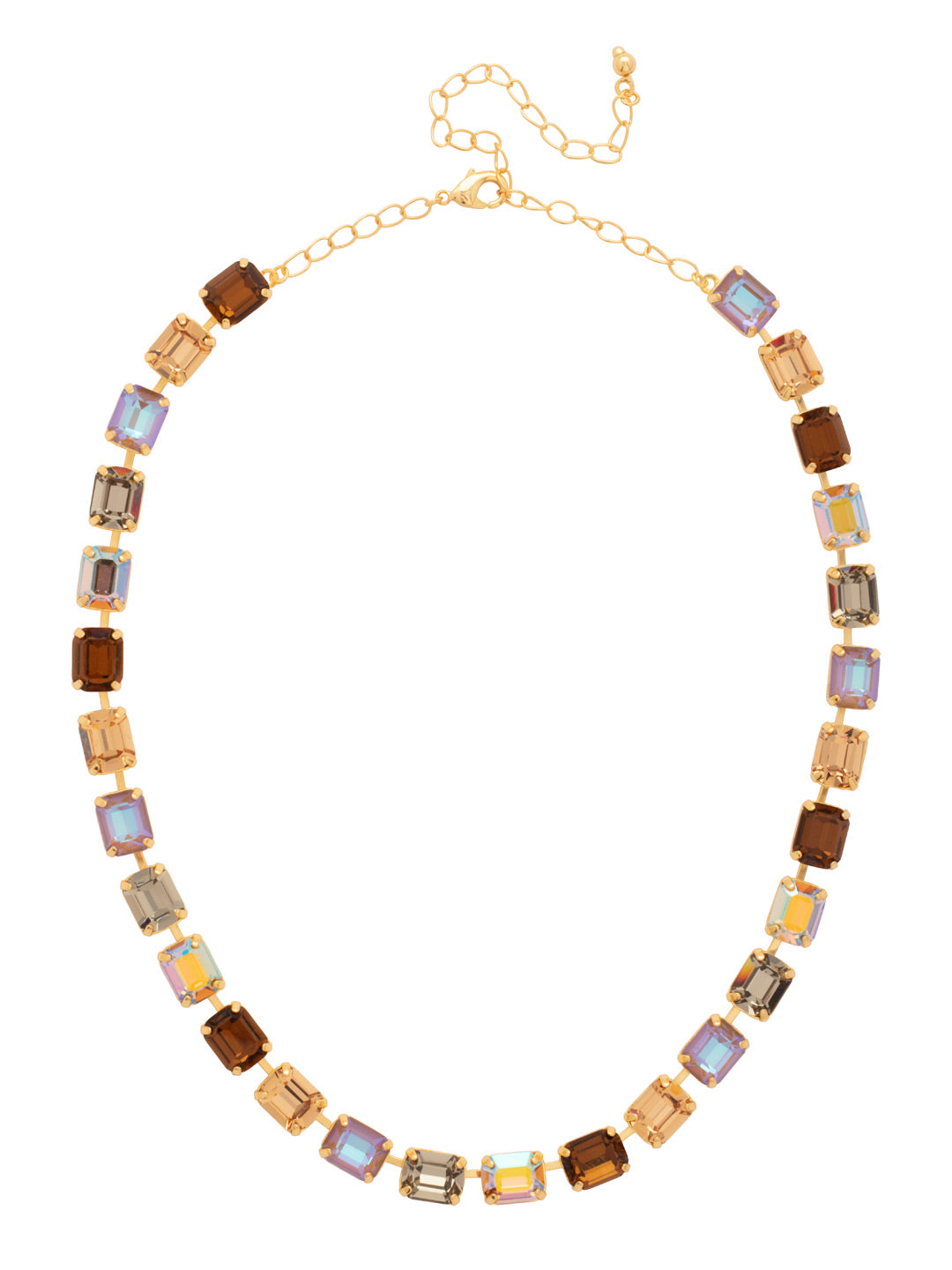 Sorrelli Honey Bourbon Octavia Repeating Tennis Necklace