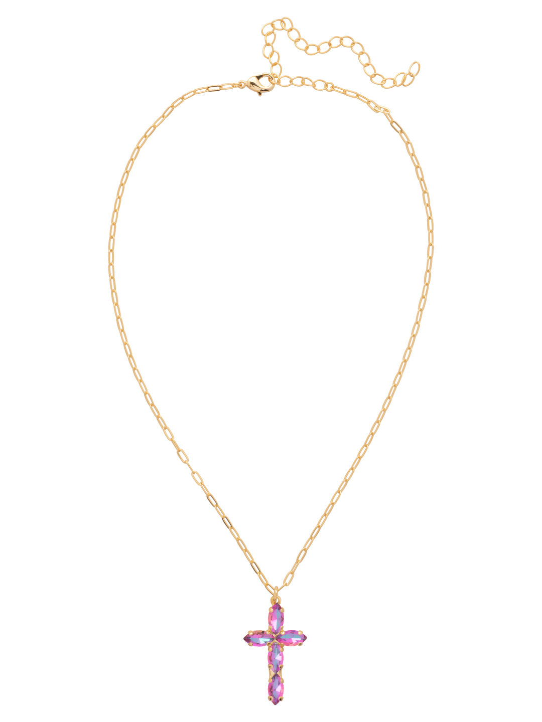 Sorrelli Heliotrope Clarissa Cross Pendant Necklace