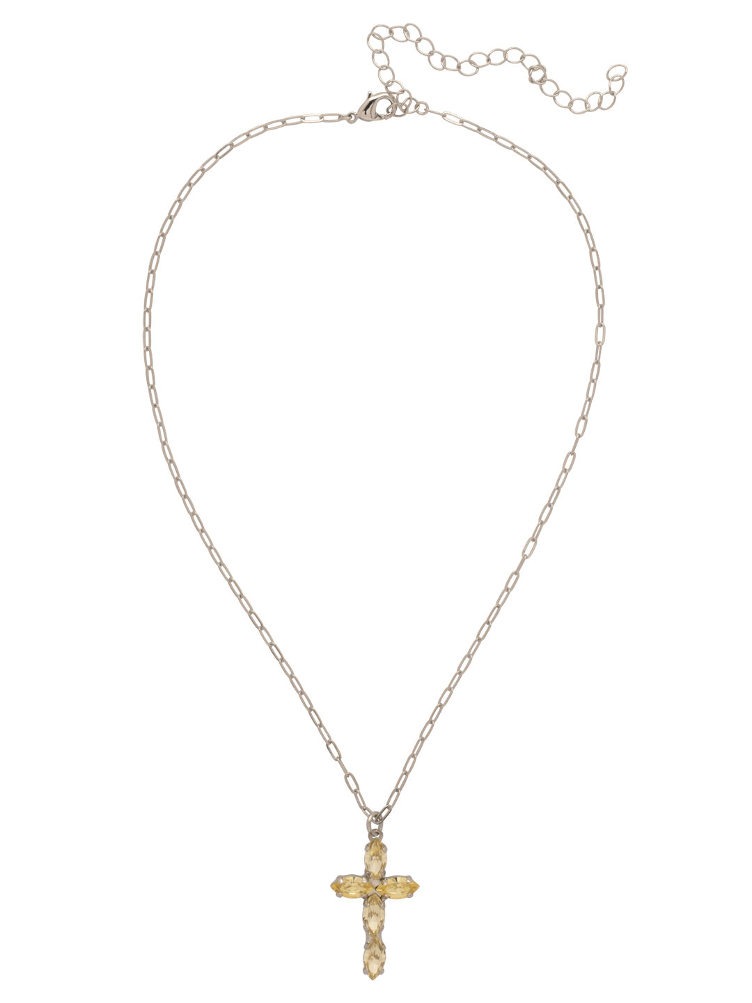 Sorrelli Jonquil Clarissa Cross Pendant Necklace