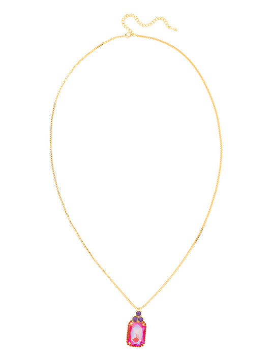 Sorrelli Red Velvet Viretta Embellished Long Necklace