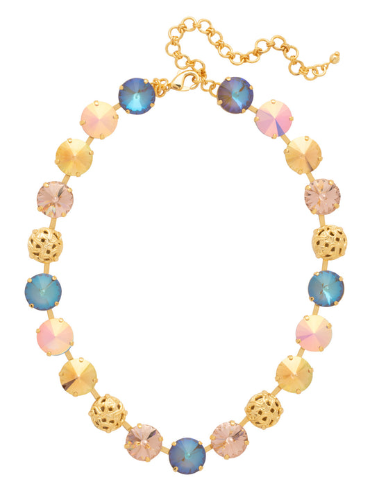 Sorrelli Chai Latte Clementine Tennis Necklace