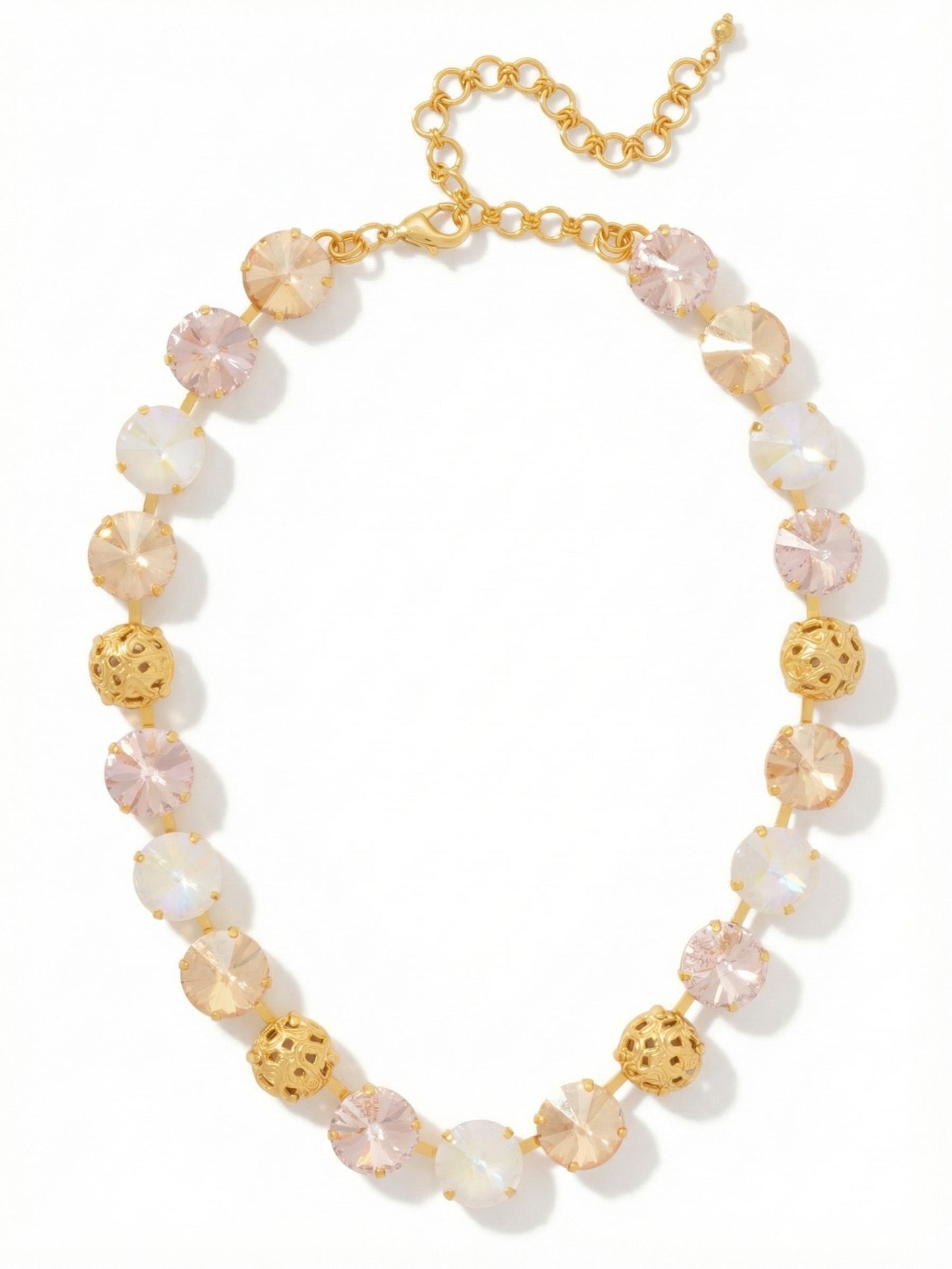 Sorrelli Golden Goddess Clementine Tennis Necklace
