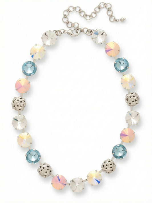 Sorrelli Rainbow Quartz Clementine Tennis Necklace