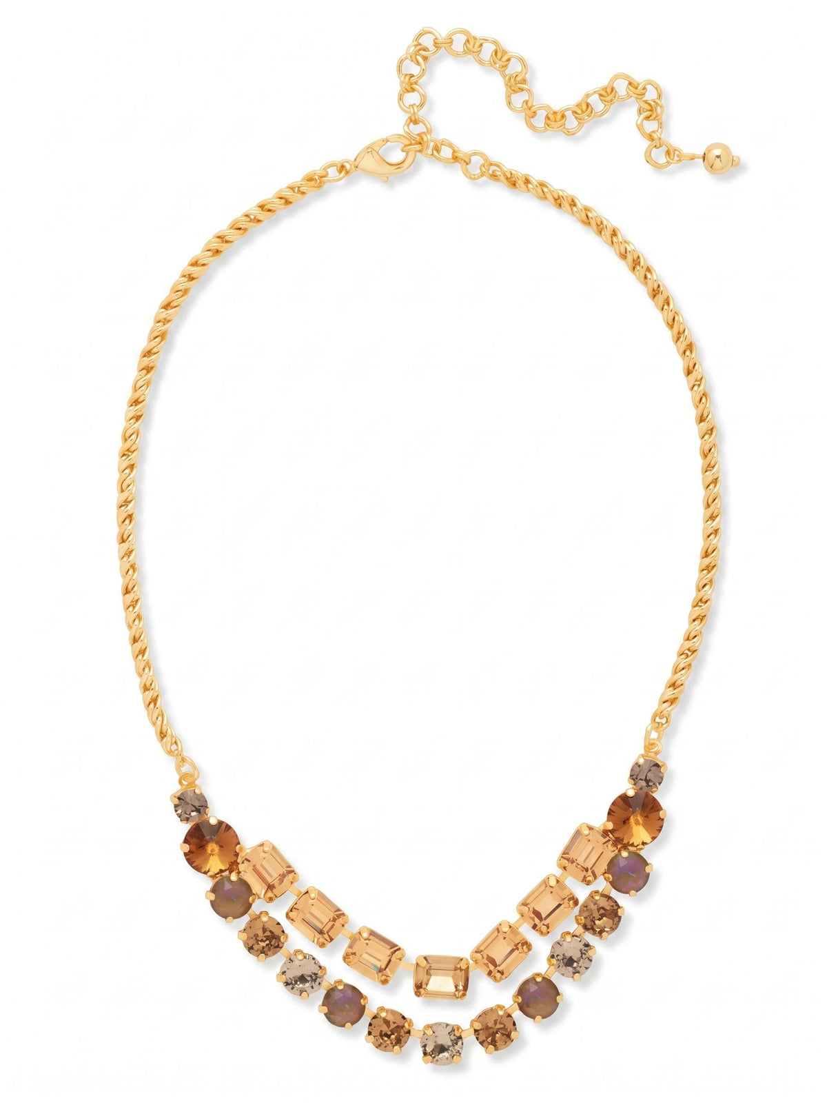 Sorrelli Honey Bourbon Zelie Tennis Necklace
