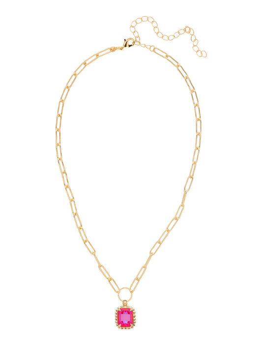Sorrelli Royal Red Delite Octavia Scalloped Pendant Necklace