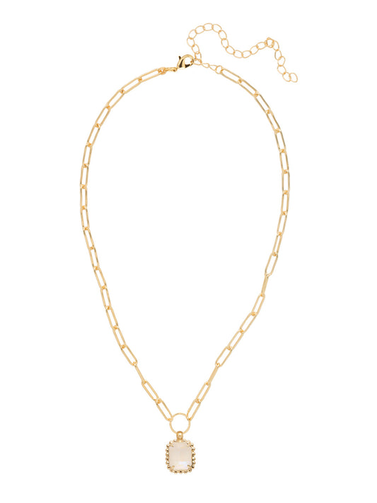 Sorrelli Ultra White Octavia Scalloped Pendant Necklace