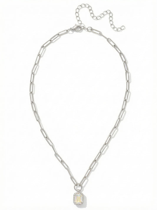 Sorrelli Crystal Aurora Borealis Octavia Scalloped Pendant Necklace