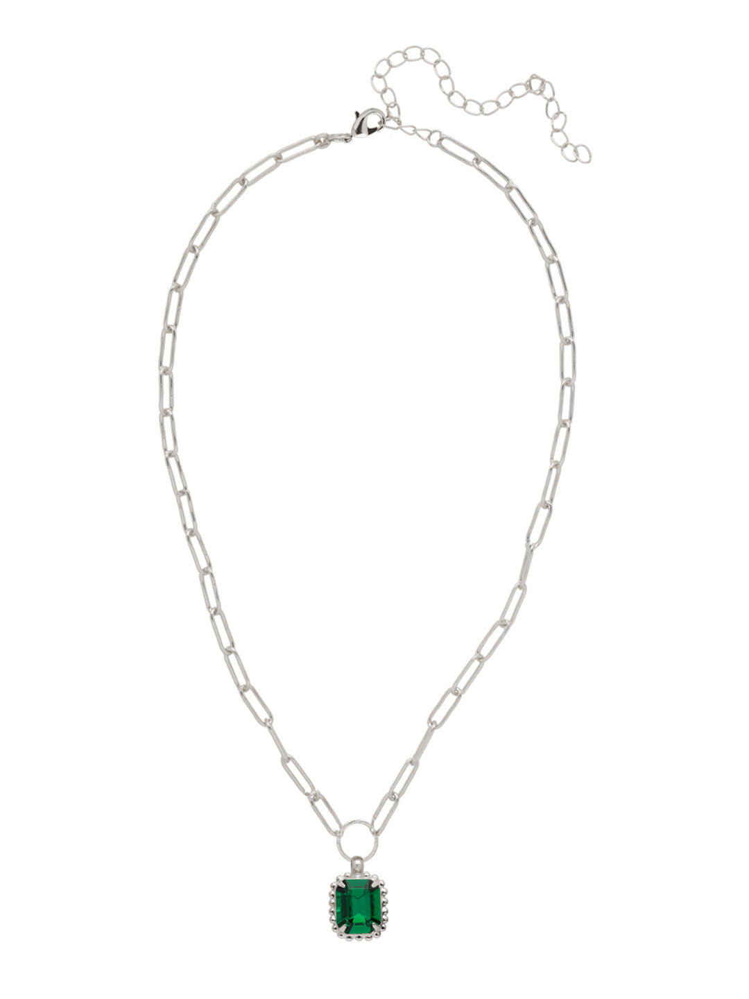 Sorrelli Emerald Octavia Scalloped Pendant Necklace