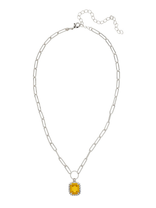 Sorrelli Light Topaz Octavia Scalloped Pendant Necklace