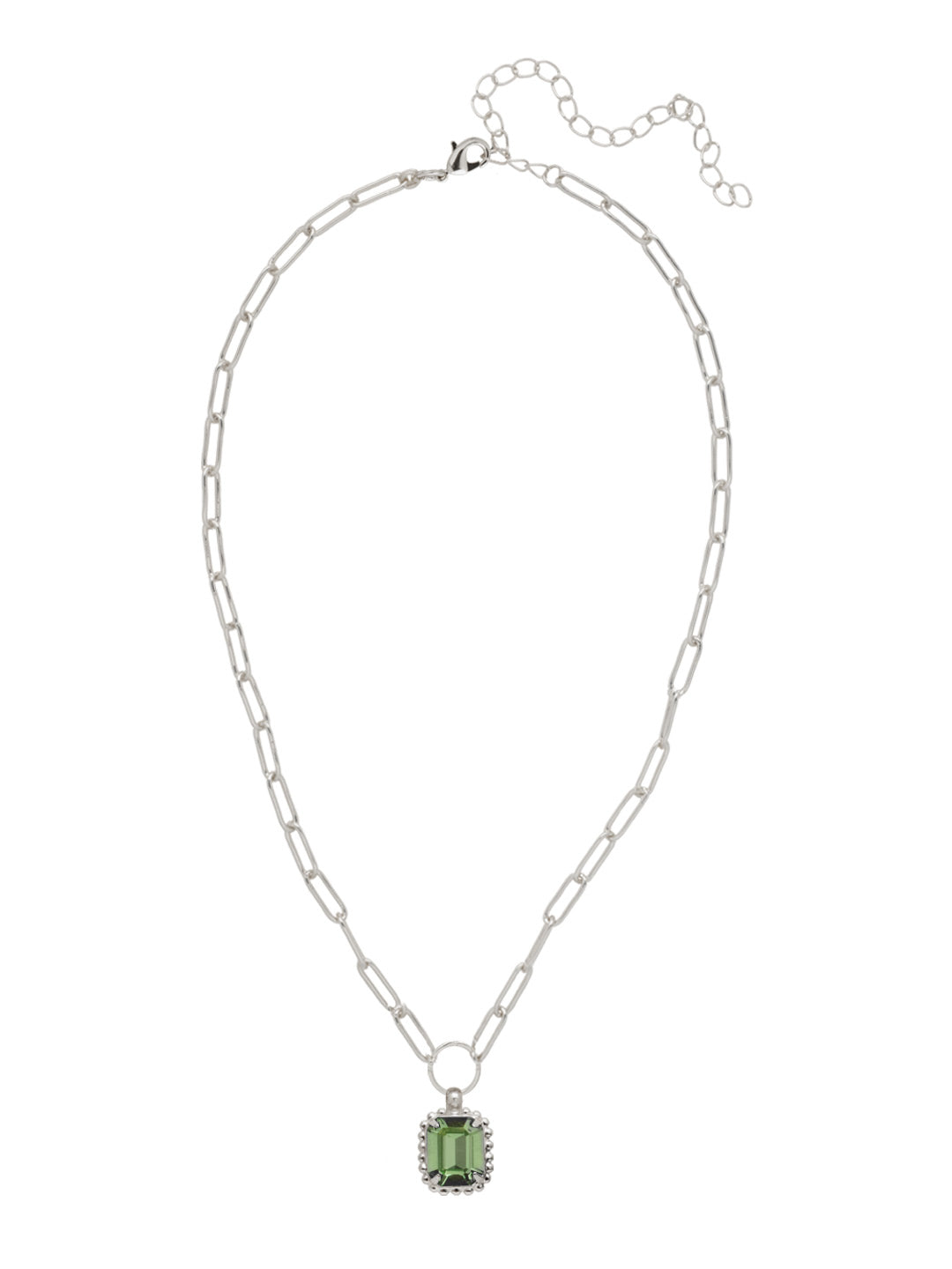 Sorrelli Peridot Octavia Scalloped Pendant Necklace