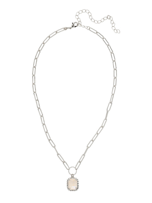 Sorrelli Ultra White Octavia Scalloped Pendant Necklace