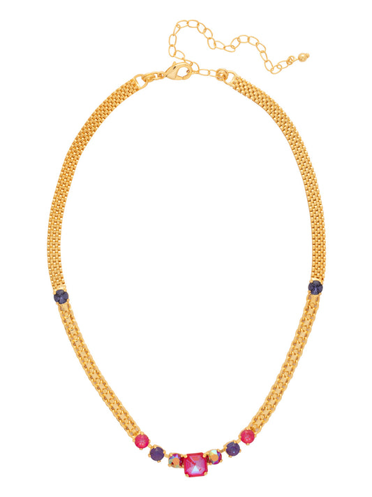 Sorrelli red velvet Kimber Tennis Necklace