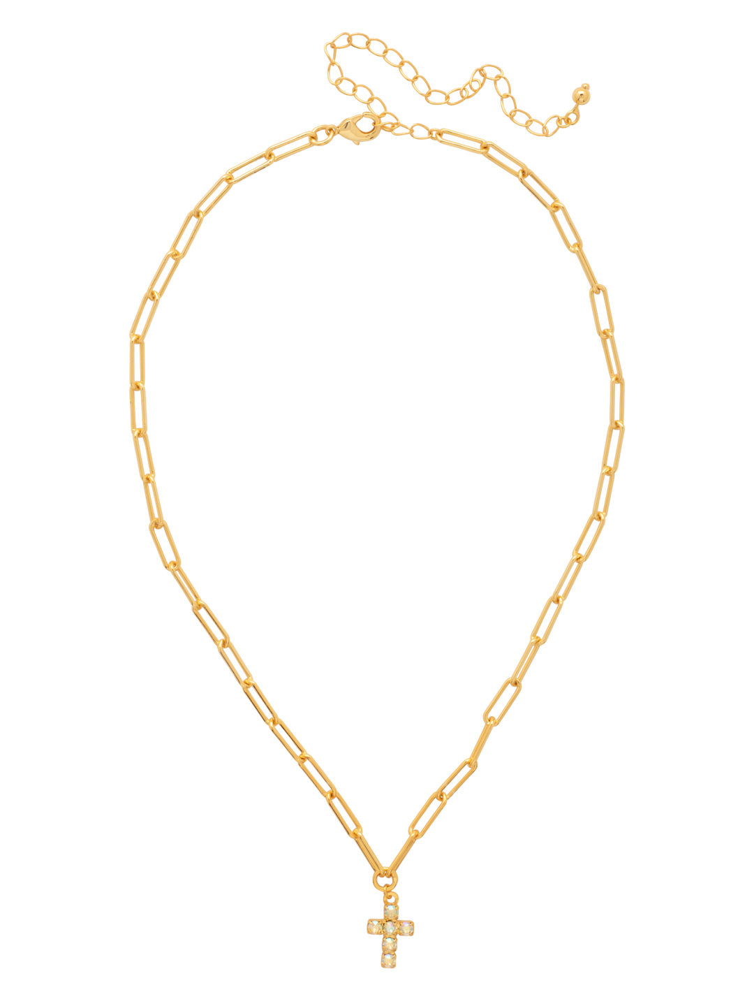 Sorrelli Jonquil AB Carly Cross Pendant Necklace