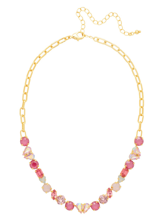 Sorrelli Panama Rose Crystal Crush Tennis Necklace