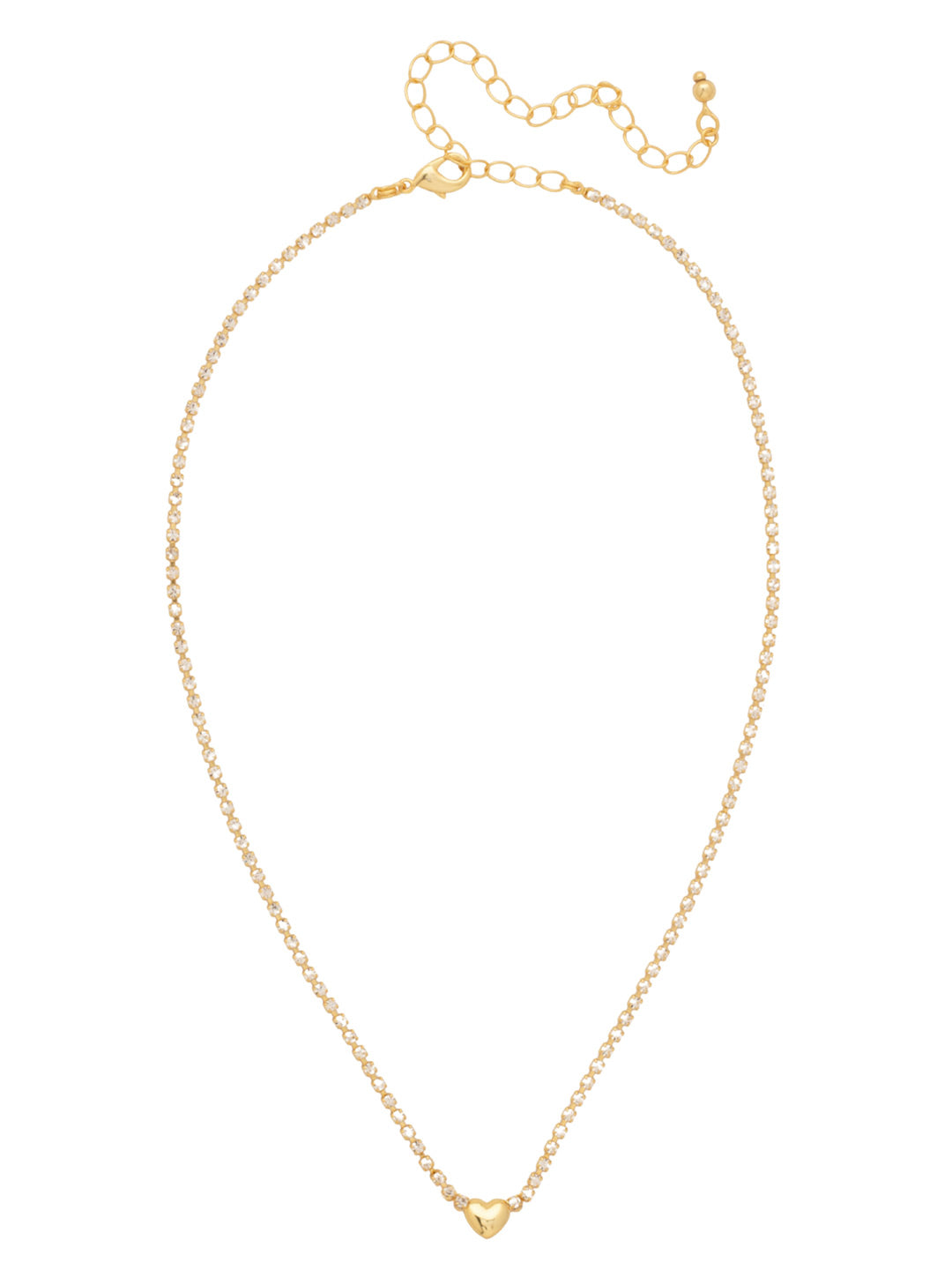 Sorrelli Crystal Mini Marnie Heart Tennis Necklace