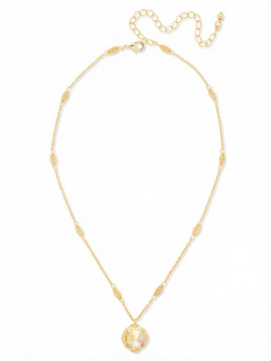 Sorrelli Light Rose AB Lori Pendant Necklace